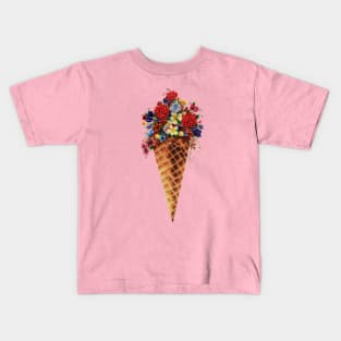 Floral Cone Kids T-Shirt